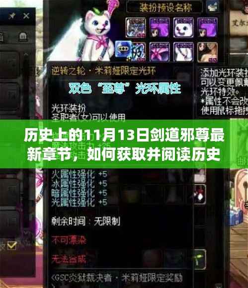 历史上的11月13日剑道邪尊最新章节获取与阅读指南(初学者与进阶用户适用)