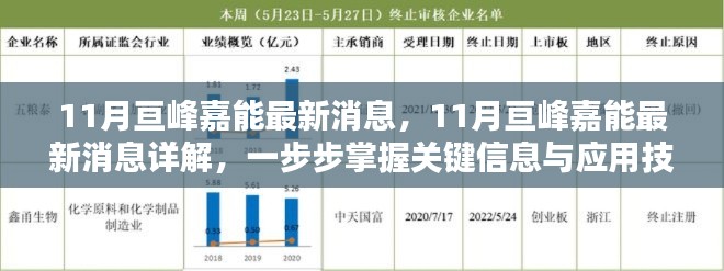 掌握关键信息与应用技能,详解亘峰嘉能最新动态与消息