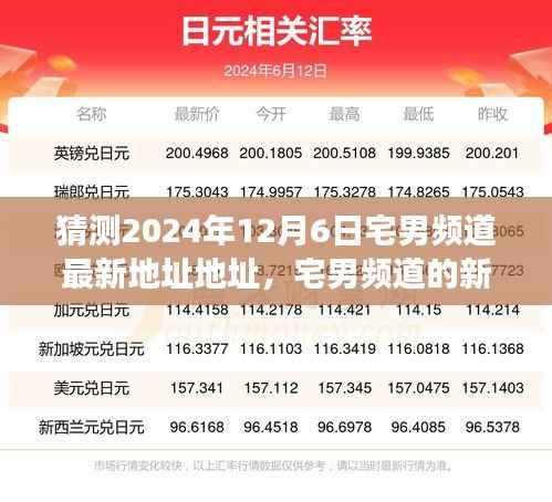揭秘宅男频道新旅程,预测2024年12月6日神秘新地址约定