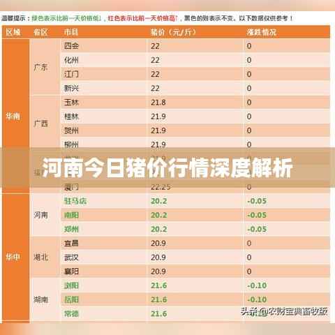 河南今日猪价行情深度解析