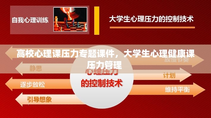 高校心理课压力专题课件,大学生心理健康课压力管理